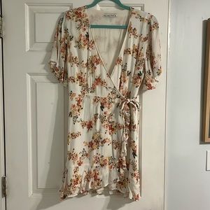 Abercrombie Floral Print Wrap Dress